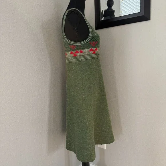 VINTAGE 70s Sleeveless A-Line Sweater Dress Small - Picture 3 of 16